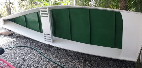 Bateira a Remo Confeccionada em Madeira de Cedro e Compensado Naval Marítimo "NAVEGÁVEL"