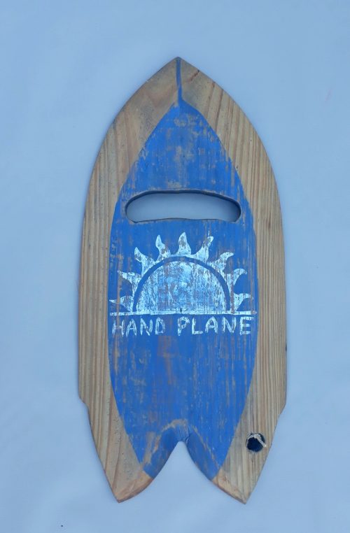 Prancha Decorativa Hand Plane Confeccionada em Madeira de Eucalipto